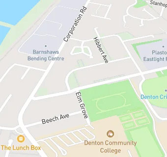 map for Denton Cricket And Sports Club