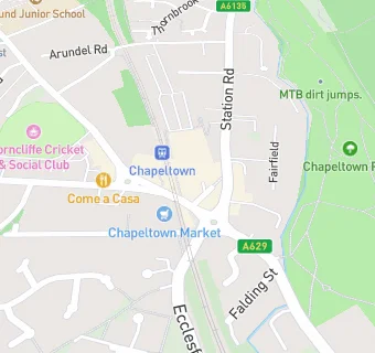 map for Chapeltown W M C