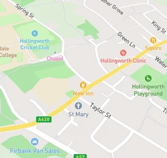 map for Hollingworth Liberal Club