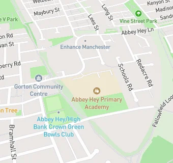 map for Abbey Hey Primary Academy