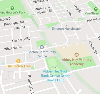 map for Abbey Hey Infant School