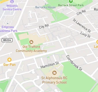 map for Old Trafford Junior School