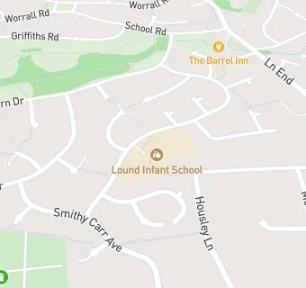 map for Lound Infant School