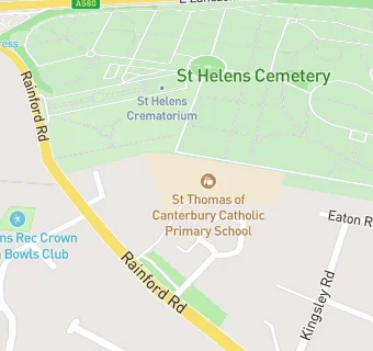 map for St Thomas of Canterbury Catholic Primary School