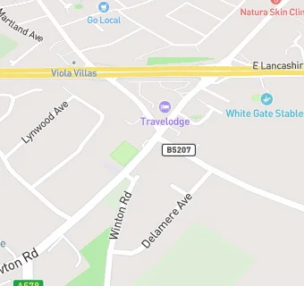 map for Lowton Tandoori Takeaway