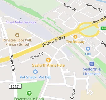 map for Seaforth Village Surgery