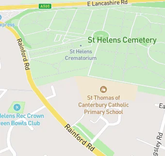 map for St Thomas Of Canterbury R C Primary School