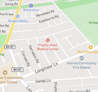 map for Poulter Road Medical Centre