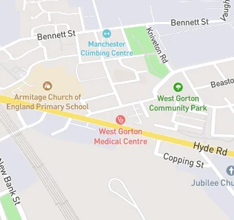 map for West Gorton Medical Centre