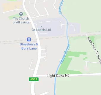 map for The Glazebury