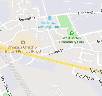 map for West Gorton Medical Centre