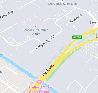 map for Bowlers Exhibition Centre