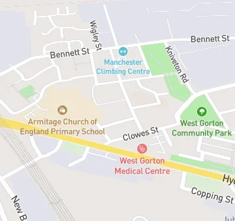 map for West Gorton Community Centre