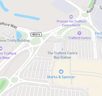map for Trafford Centre Service Station