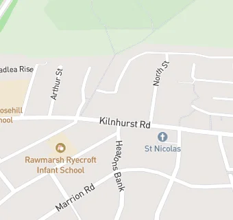 map for Kilnhurst Road Fish Bar