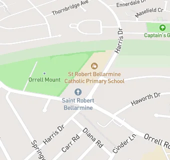 map for St Robert Bellarmine Parish Centre