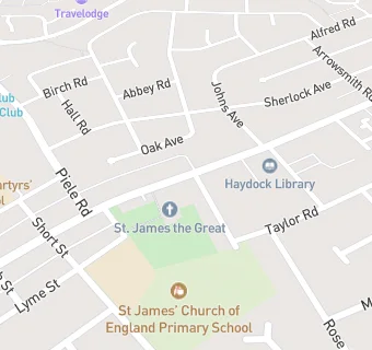 map for St James's CofE Infant School