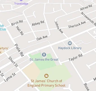 map for St James Parish Centre