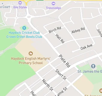 map for Haydock English Martyrs' Primary School