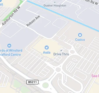 map for Asda Service Station