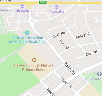 map for Haydock English Martyrs Catholic Primary School