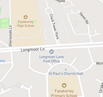 map for Longmoor Lane Post Office