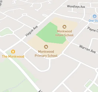 map for Monkwood Primary School