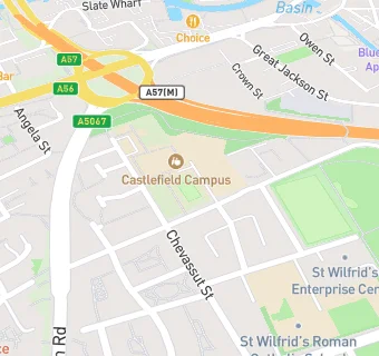 map for Castlefield School