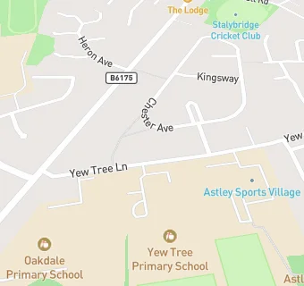 map for Yew Trees Care Home-HC-One