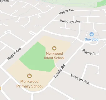 map for Rawmarsh Monkwood Infant School