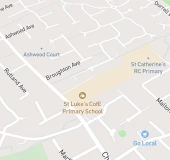 map for St Luke's CofE Primary School