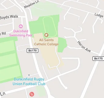 map for All Saints Catholic College