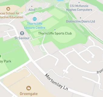 map for Thorncliffe Community Sports Bar