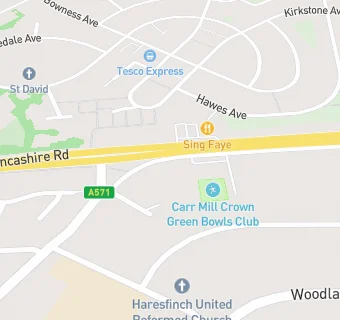 map for Carr Mill Hotel