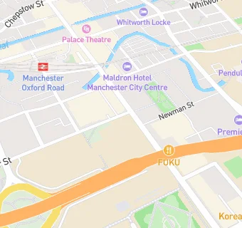 map for Manchester Metropolitan University