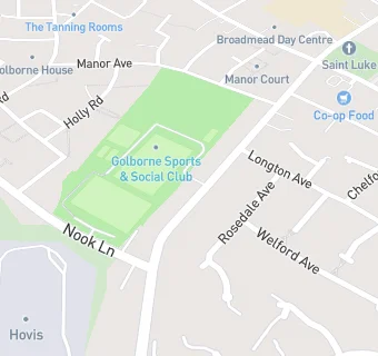 map for Golborne Sports & Social Club