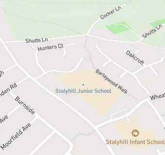 map for Stalyhill Junior School