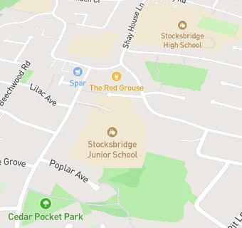 map for Stocksbridge Junior School