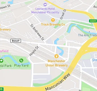 map for Manchester Action on Street Health