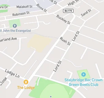 map for Stalybridge Cricket Club