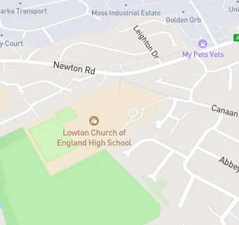 map for Lowton High School A Specialist Sports College