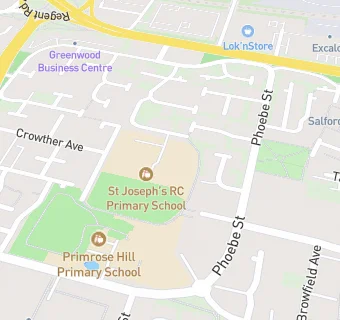 map for St Joseph's RC Primary School