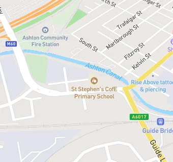 map for St Stephens CE Primary School