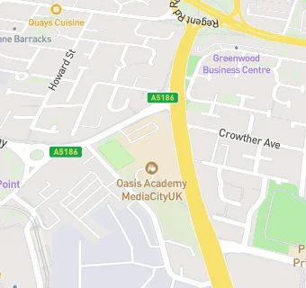 map for Oasis Hub Mediacityuk Community Food Store