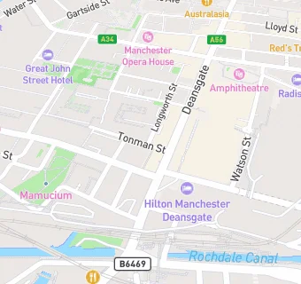 map for Dimitris Deansgate