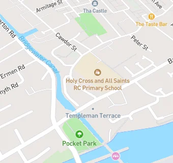 map for Holy Cross & All Saints After School Club