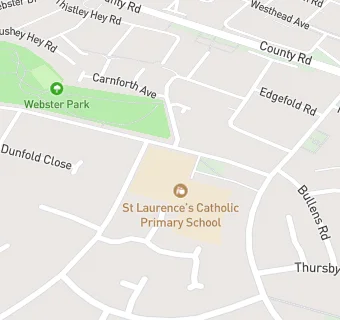 map for St Laurence's Catholic Primary School