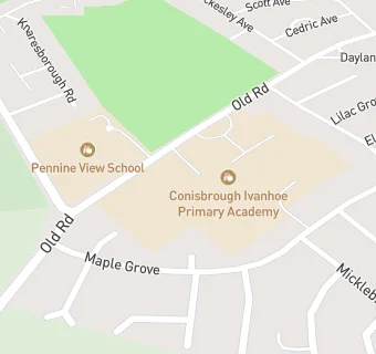 map for Conisbrough Ivanhoe Primary Academy