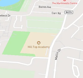 map for Hill Top Primary School