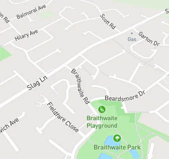 map for Braithwaite Road Surgery